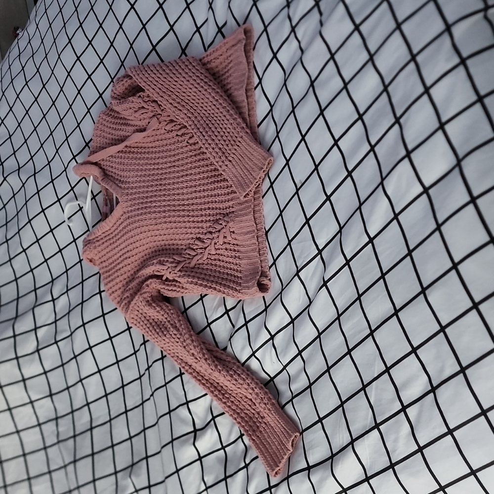 Knitted hoodie